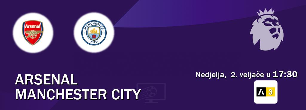 Izravni prijenos utakmice Arsenal i Manchester City pratite uživo na Arena Sport 3 (nedjelja,  2. veljače u  17:30).