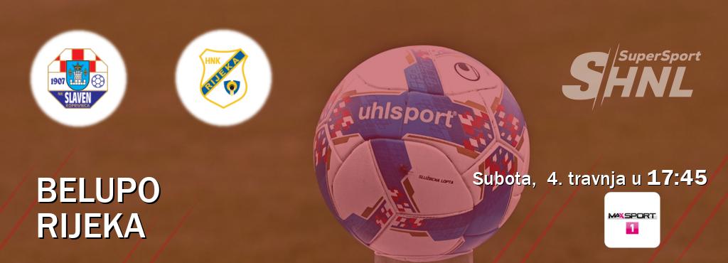 Izravni prijenos utakmice Belupo i Rijeka pratite uživo na <b>MAXSport1</b> (subota,  4. travnja u  17:45).