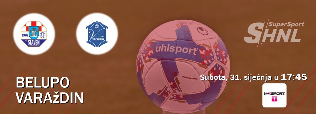 Izravni prijenos utakmice Belupo i Varaždin pratite uživo na MAXSport1 (subota, 31. siječnja u  17:45).