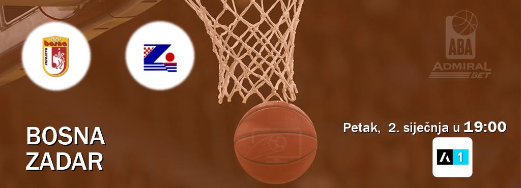 Izravni prijenos utakmice Bosna i Zadar pratite uživo na <b>Arena Sport 1</b> (petak,  2. siječnja u  19:00).