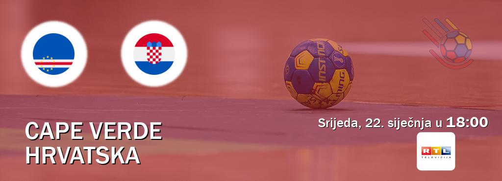 Izravni prijenos utakmice Cape Verde i Hrvatska pratite uživo na RTL (srijeda, 22. siječnja u  18:00).