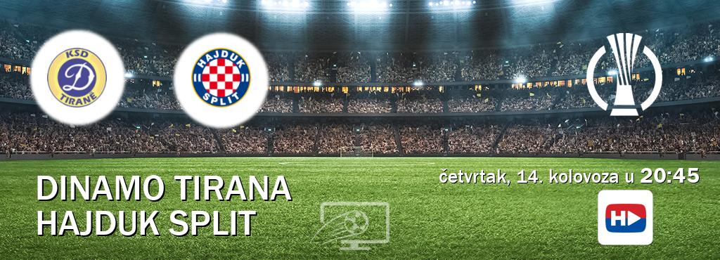 Izravni prijenos utakmice Dinamo Tirana i Hajduk Split pratite uživo na Hajduk Digital TV (četvrtak, 14. kolovoza u  20:45).