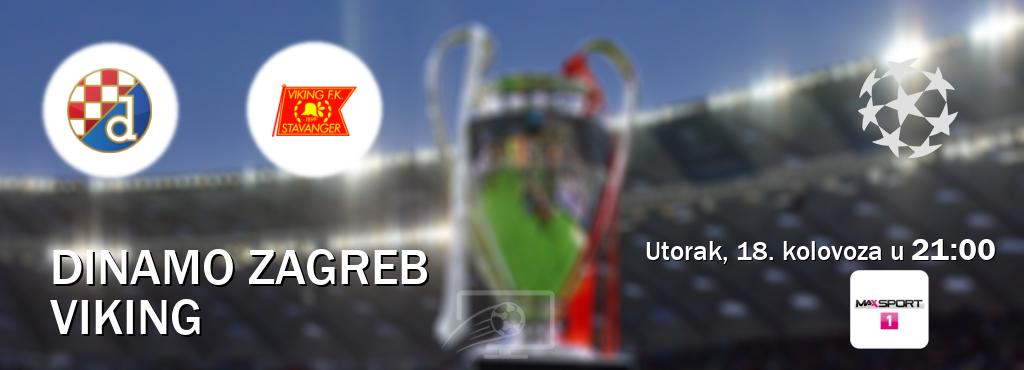 Izravni prijenos utakmice Dinamo Zagreb i Viking pratite uživo na <b>MAXSport1</b> (utorak, 18. kolovoza u  21:00).