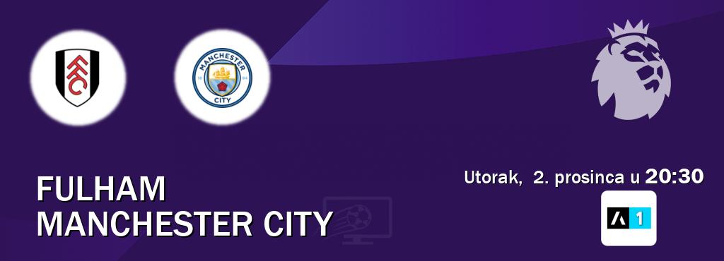 Izravni prijenos utakmice Fulham i Manchester City pratite uživo na Arena Sport 1 (utorak,  2. prosinca u  20:30).