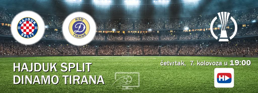 Izravni prijenos utakmice Hajduk Split i Dinamo Tirana pratite uživo na Hajduk Digital TV (četvrtak,  7. kolovoza u  19:00).
