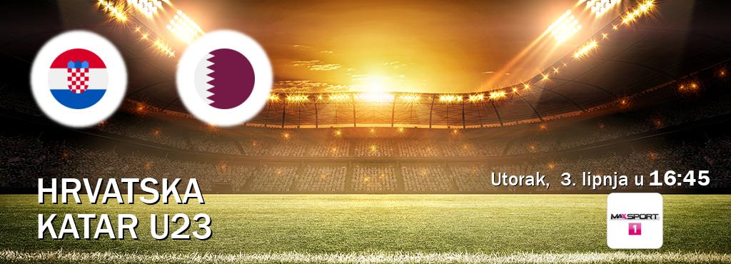 Izravni prijenos utakmice Hrvatska U21 i Katar U23 pratite uživo na MAXSport1 (utorak, 3. lipnja u 16:45). Izravni prijenos utakmice Hrvatska U21 i Katar U23 pratite uživo na MAXSport1 (utorak, 3. lipnja u 16:45).