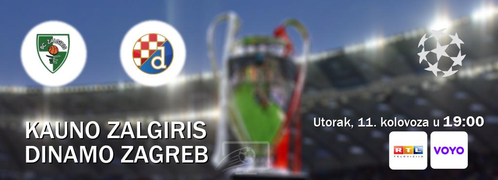 Izravni prijenos utakmice Kauno Zalgiris i Dinamo Zagreb pratite uživo na RTL i Voyo (utorak, 11. kolovoza u 19:00). Izravni prijenos utakmice Kauno Zalgiris i Dinamo Zagreb pratite uživo na RTL i Voyo (utorak, 11. kolovoza u 19:00).