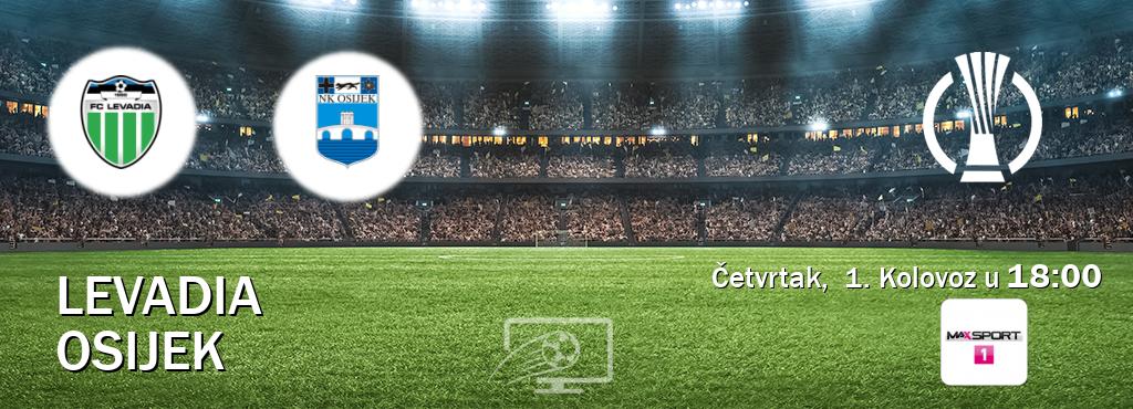 Izravni prijenos utakmice Levadia i Osijek pratite uživo na MAXSport1 (Četvrtak,  1. Kolovoz u  18:00).