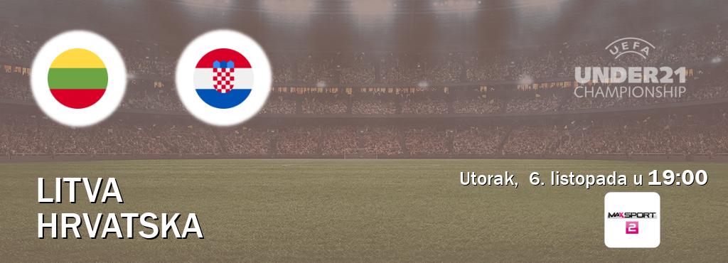 Izravni prijenos utakmice Litva U21 i Hrvatska U21 pratite uživo na <b>MAXSport2</b> (utorak,  6. listopada u  19:00).