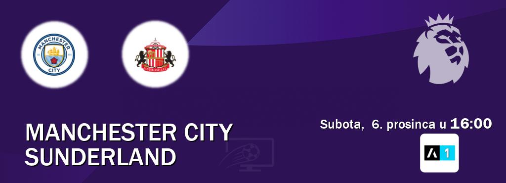 Izravni prijenos utakmice Manchester City i Sunderland pratite uživo na <b>Arena Sport 1</b> (subota,  6. prosinca u  16:00).