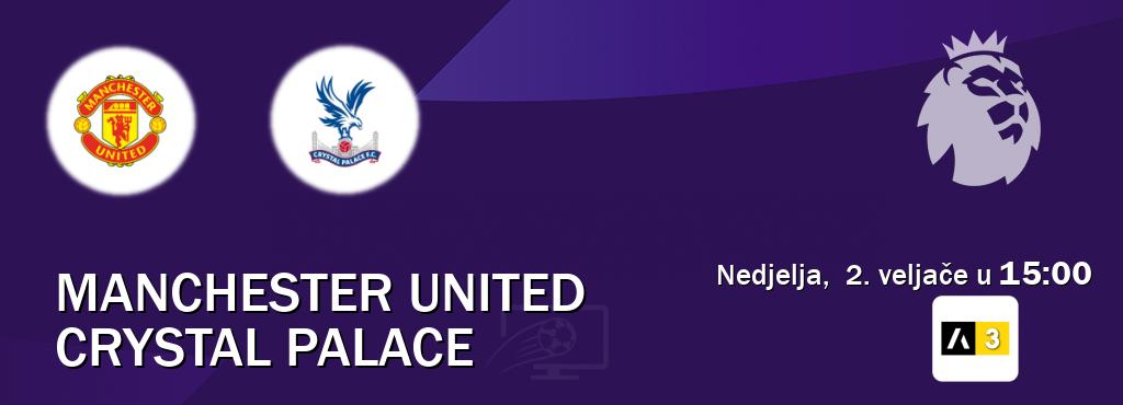 Izravni prijenos utakmice Manchester United i Crystal Palace pratite uživo na Arena Sport 3 (nedjelja,  2. veljače u  15:00).