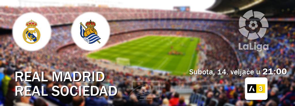 Izravni prijenos utakmice Real Madrid i Real Sociedad pratite uživo na <b>Arena Sport 3</b> (subota, 14. veljače u  21:00).