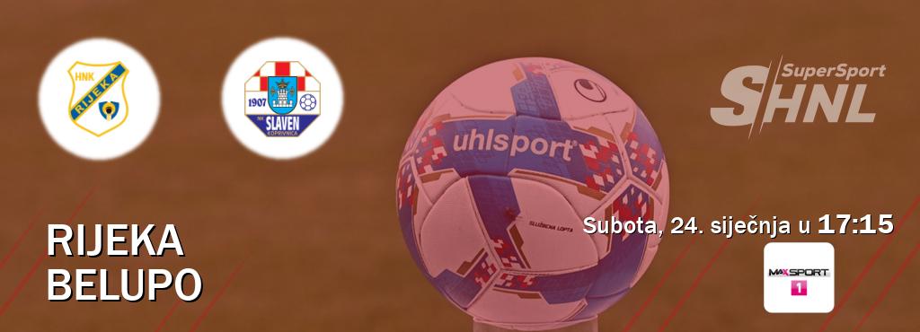 Izravni prijenos utakmice Rijeka i Belupo pratite uživo na MAXSport1 (subota, 24. siječnja u  17:15).