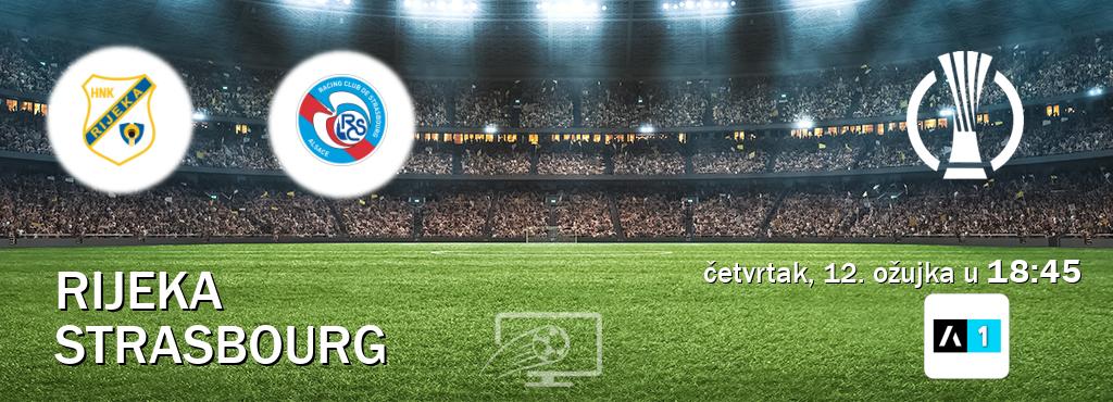 Izravni prijenos utakmice Rijeka i Strasbourg pratite uživo na <b>Arena Sport 1</b> (četvrtak, 12. ožujka u  18:45).