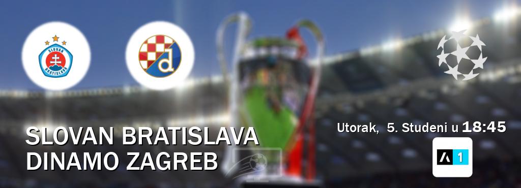 Izravni prijenos utakmice Slovan Bratislava i Dinamo Zagreb pratite uživo na Arena Sport 1 (Utorak,  5. Studeni u  18:45).