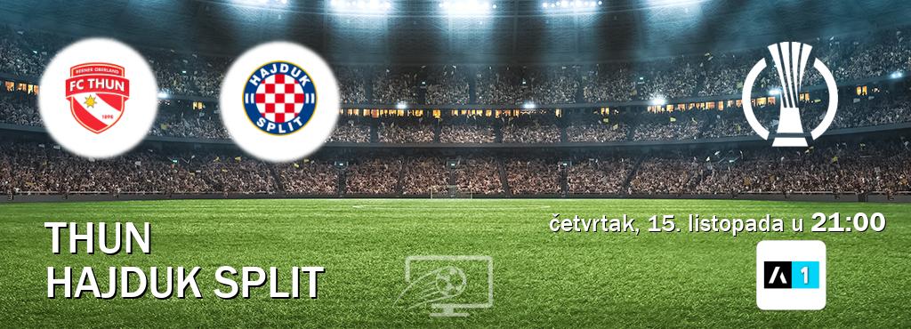 Izravni prijenos utakmice Thun i Hajduk Split pratite uživo na Arena Sport 1 (četvrtak, 15. listopada u  21:00).