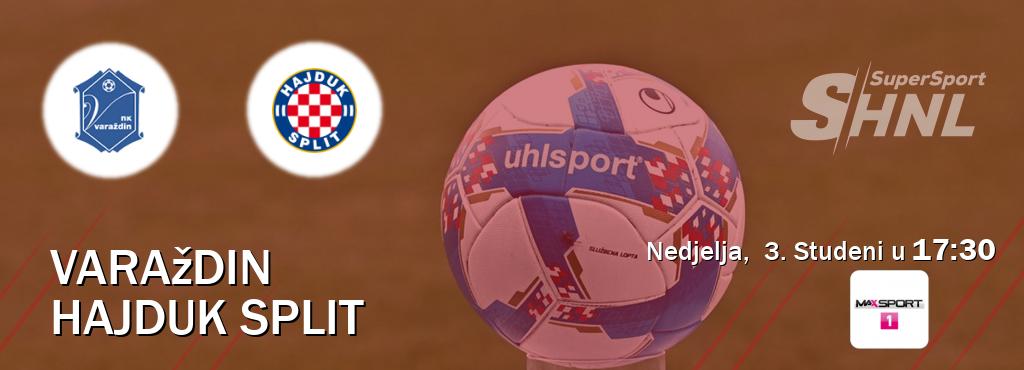 Izravni prijenos utakmice Varaždin i Hajduk Split pratite uživo na MAXSport1 (Nedjelja,  3. Studeni u  17:30).