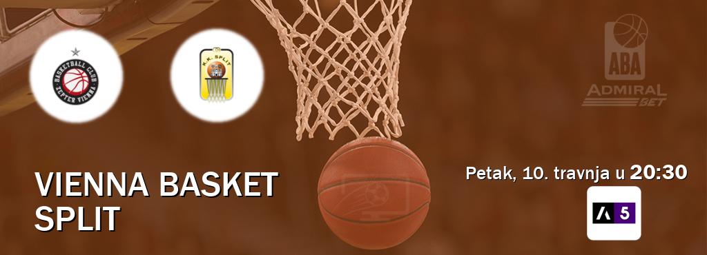 Izravni prijenos utakmice Vienna Basket i Split pratite uživo na <b>Arena Sport 5</b> (petak, 10. travnja u  20:30).