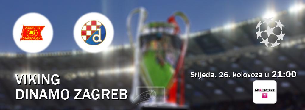 Izravni prijenos utakmice Viking i Dinamo Zagreb pratite uživo na <b>MAXSport1</b> (srijeda, 26. kolovoza u 21:00). Izravni prijenos utakmice Viking i Dinamo Zagreb pratite uživo na <b>MAXSport1</b> (srijeda, 26. kolovoza u 21:00).