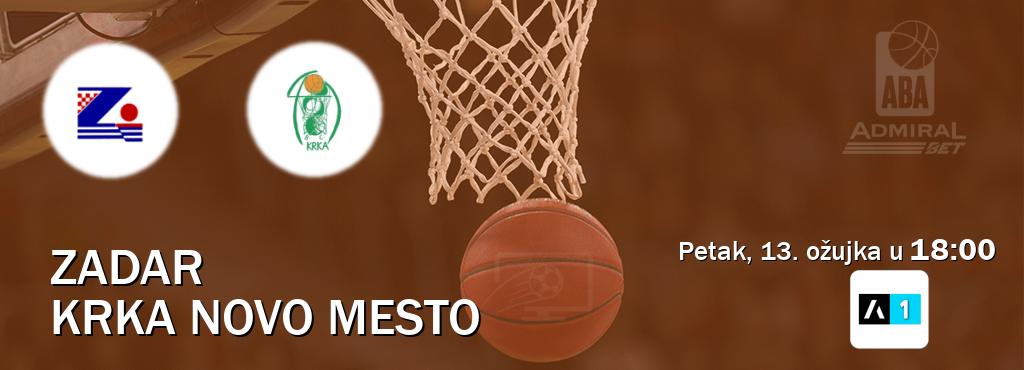 Izravni prijenos utakmice Zadar i Krka Novo Mesto pratite uživo na Arena Sport 1 (petak, 13. ožujka u  18:00).